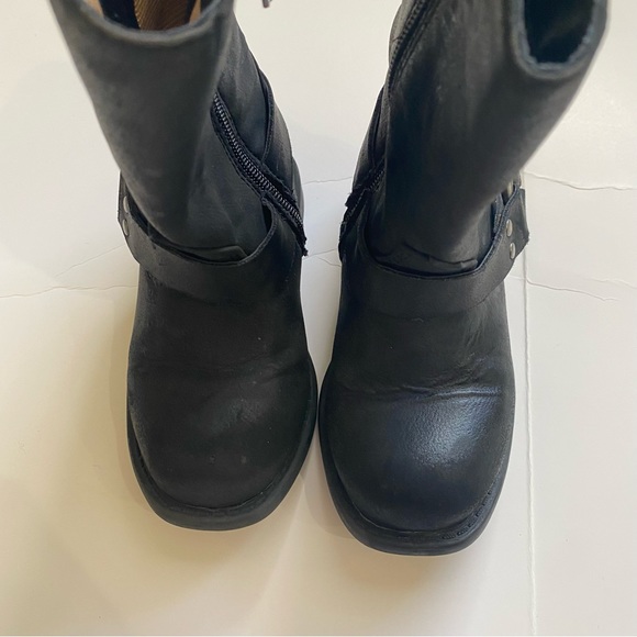 Frye & Co harness rivet black toddler riding boots EUC faux leather - Picture 5 of 10